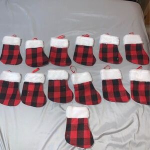 Red and Black Plaid Christmas Stockings